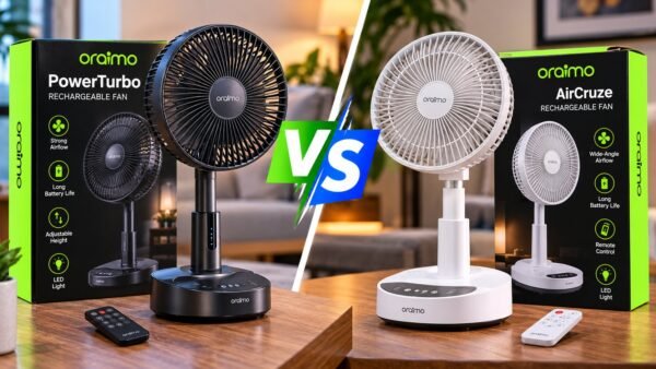 Oraimo Rechargeable Fan in Nigeria PowerTurbo or AirCruze