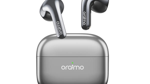 Oraimo SpaceBuds Fit OTW-627S earbuds in Space Grey, official Oraimo product image